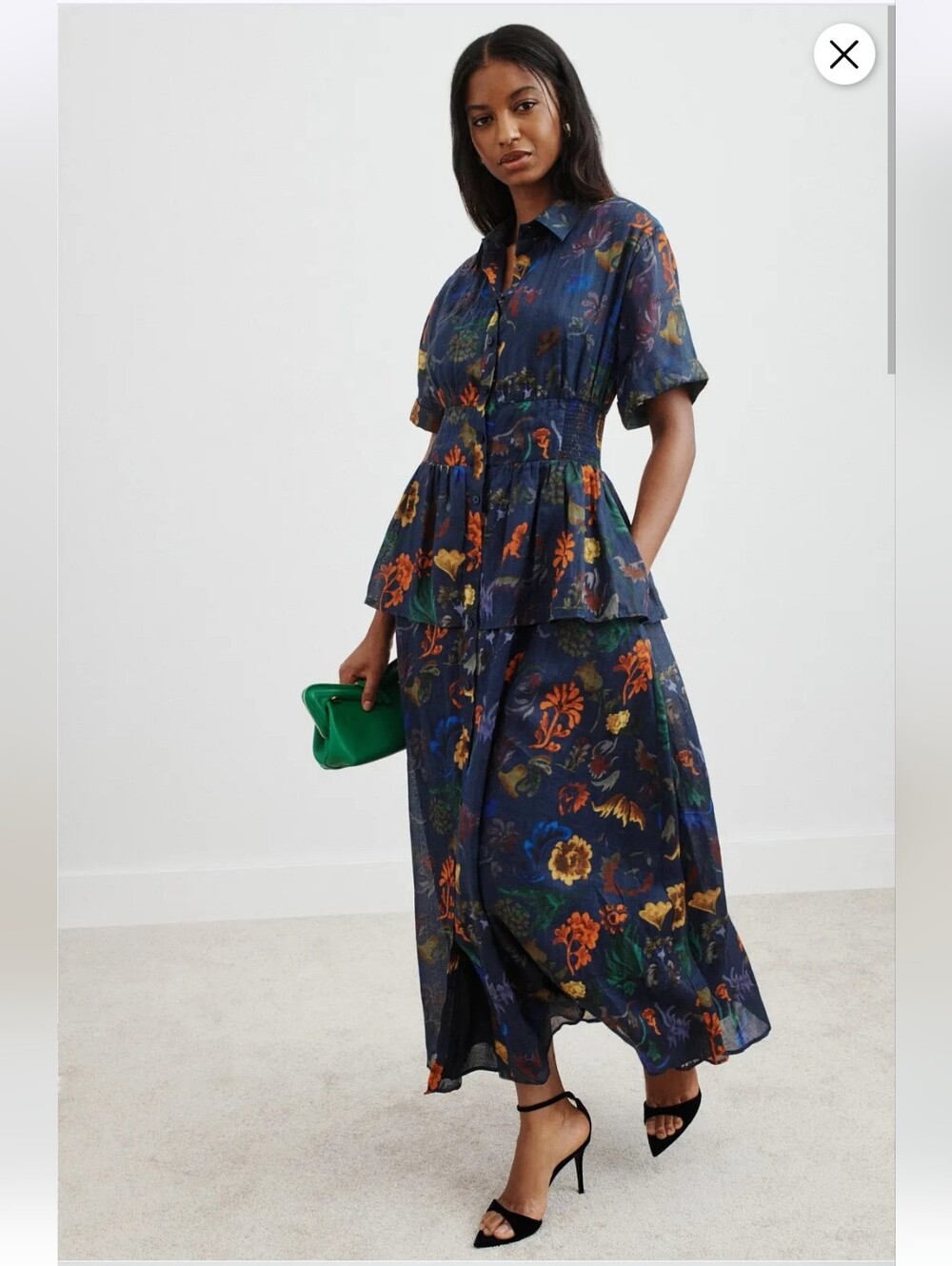 Rosie Assoulin Blue Boogie Woogie Bugle Boy Dress Size 12 MSRP $895